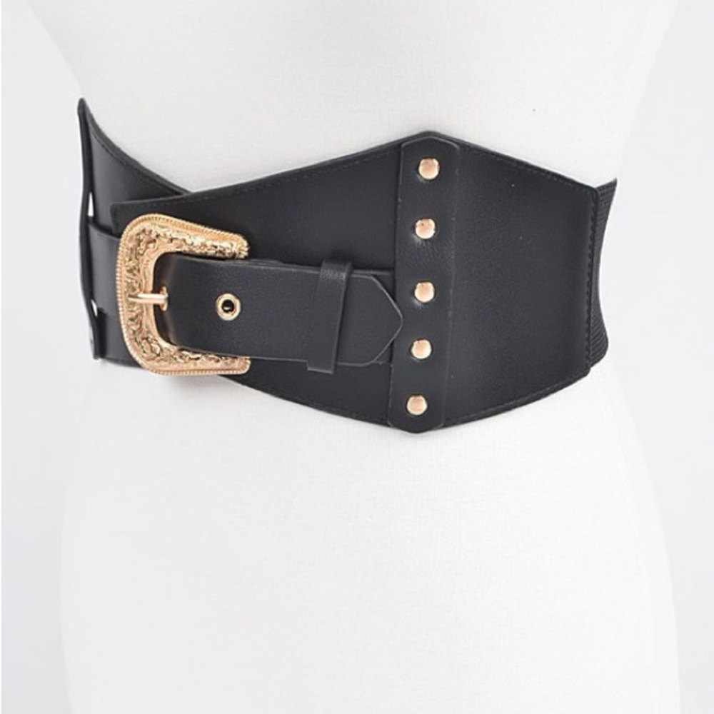 52B. Metal Buckle Stretch Belt - Picture 5 of 8